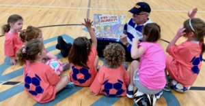 Hot Shots Soccer for Girls starts with a story time